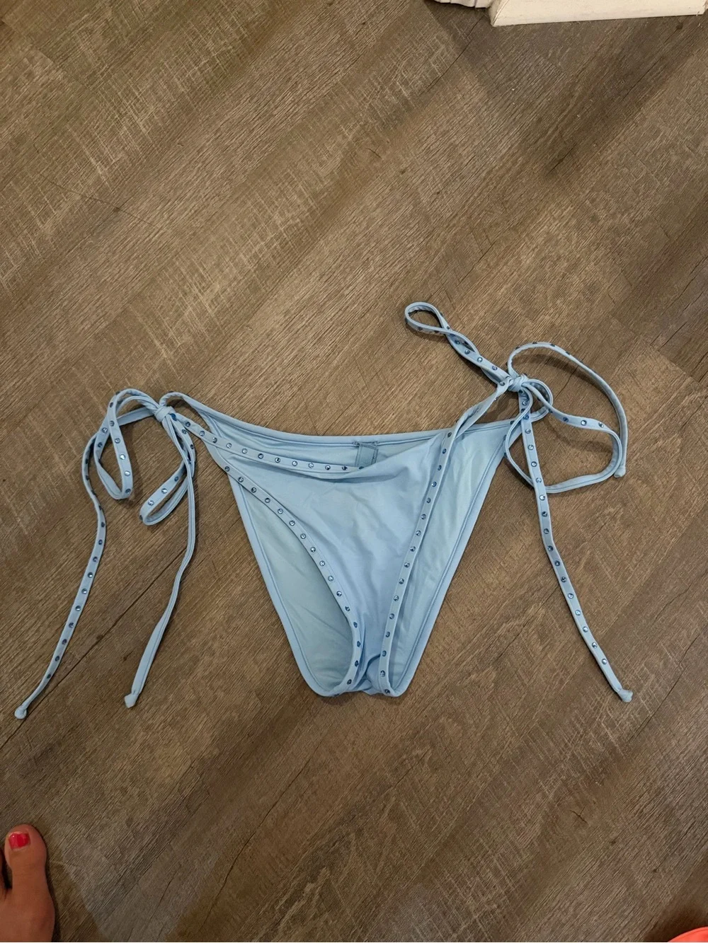 SKIMS rhinestone tie bikini bottom